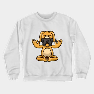 meditation dog Crewneck Sweatshirt